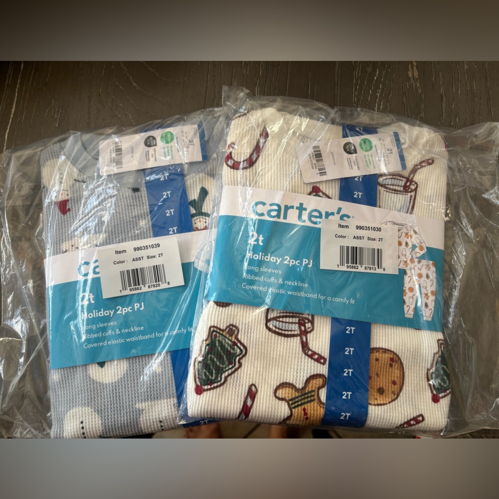 Carters Christmas  Pajama Set Size 2T